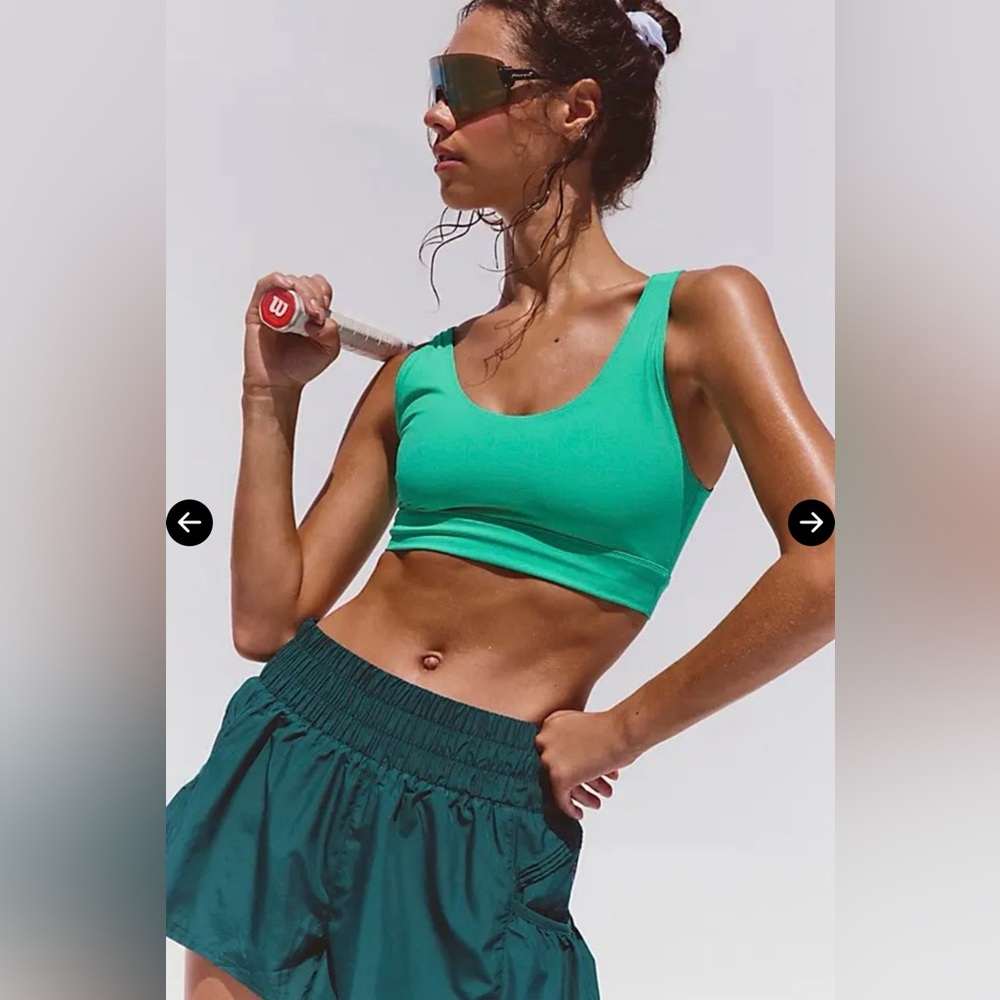 FP Movement Win Win Scoop Neck Sports Bra in Seafoam | NWOT